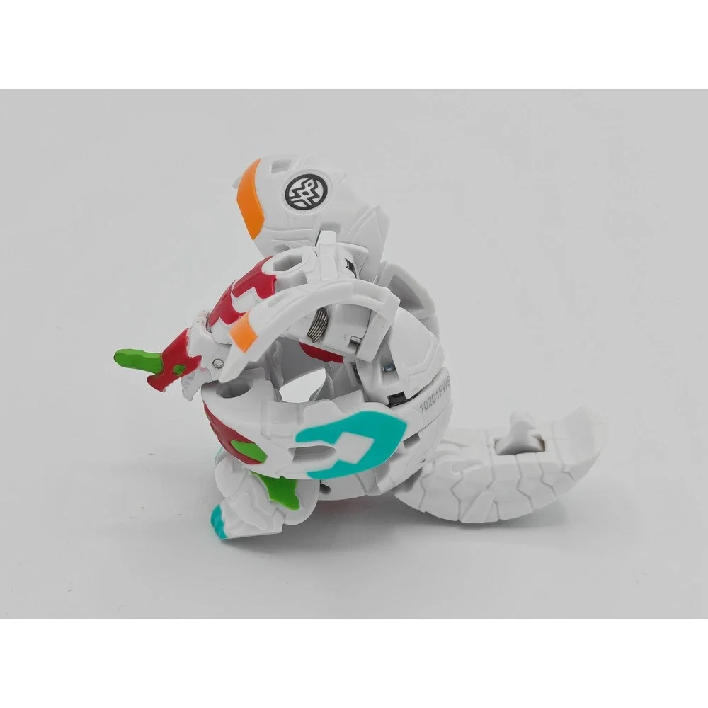 Bakugan Armored Alliance White Red Haos/Pyrus Dragonoid & Tretorous‎ Fusion B600